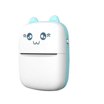 Mini Imprimante Thermique Bluetooth Portable Avec Accessoires Pour Enfants Bleu YONIS