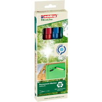 Marqueur permanent 1 mm - EDDING - EcoLine - Étui de 4 couleurs assorties