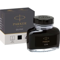 Flacon d'encre pour stylo plume - Parker - Noir - Encre Quink - 57ml