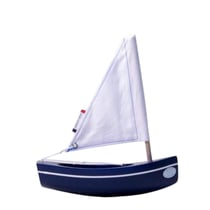 Le Bachi Bleu Marine - Bateau en bois 17cm - Maison Tirot