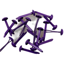 40 Attaches parisiennes rondes couleurs violettes Nellie Snellen