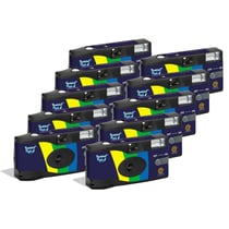 GT Photo GT27FL Realishot Flash - Pack de 10 Appareil Photo Jetable 35mm avec Flash, 27 Poses, Idéal pour Événements, Voyages et Souvenirs, Compact, Léger et Facile à Utiliser - Gris