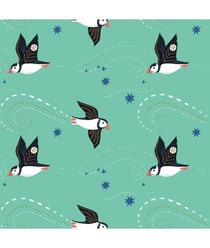 Tissu coton Dashwood oiseaux de 110 cm de largeur 0002 Vert anis vendu par 50 cm