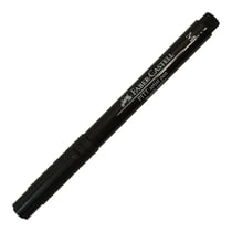 Lot de 5 feutres encre de Chine permanents - FABER-CASTELL - Pointe moyenne 0,7 mm - Noir