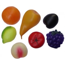 Jeu imitation 7 grands fruits en plastique - jeu marchande enfant