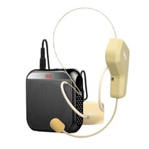 Microphone Sans Fil Bluetooth Kit Haut-Parleur Léger Haute Sensibilité Noir YONIS