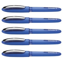 Roller SCHNEIDER One Hybrid C 05 - Encre bleue - Pointe conique - Lot de 5