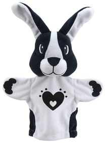 Marionnette My First B&W Puppet - Lapin - The Puppet Company LTD