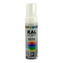 Stylo de retouche peinture acrylique - Blanc pur - RAL 9010 - Mat - Tous supports - Duplicolor