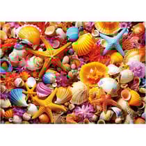 Puzzle coquillages avec etoiles de mer 1000 pieces - collection ocean et fonds marins - educa - 20246