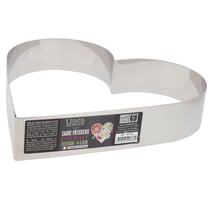 Cœur à mousse inox H 4,5 cm L 24 cm