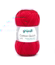 Fil à tricoter COTTON QUICK UNI - Gründl - PPSC - certifié Oeko-Tex 147 Rouge