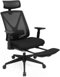Chaise de bureau avec repose pied fauteuil de bureau ergonomique en filet