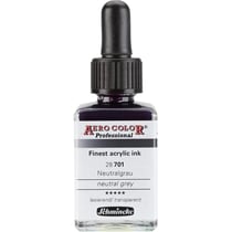 Flacon - Encre acrylique extra-fine - Schmincke - Gris neutre - AERO COLOR Professional