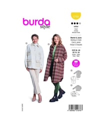 Patron Burda 5794 - Manteau douillet et confortable taille n°FR 36-46
