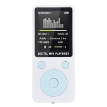 Lecteur Mp4 MP3 Écran 1.8 Pouce Baladeur Enregistreur Fm Radio Micro SD Blanc YONIS