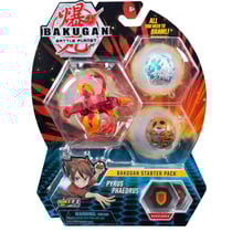 Bakugan battle planet - pack de demarrage pyrus phaedrus : 3 boules - spin master 20118469