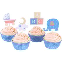 Kit 24 Caissettes et Déco Cupcakes - Baby