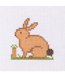 Mon 1er kit point de croix - Lapin - Anchor Marron