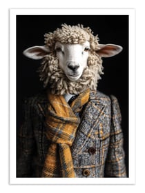 Affiche 30 x 40 cm - Sheep Wild Suits - Philippe Hugonnard