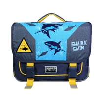 Cartable 38 cm Vorax Bleu Requin - BAGTROTTER