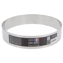 Cercle à mousse inox H 4,5 cm Ø 22 cm