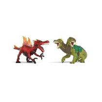Figurine Saurien de feu vs Lézard de la jungle, 70834 Gamme Eldrador Creatures