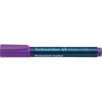 Lot de 10 marqueurs permanents pointe ogive 1-3 mm - SCHNEIDER - Maxx 130 - Violet