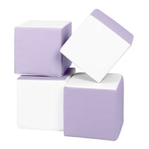 Lot cubes XXL mousse 4 pcs blanc, lilas