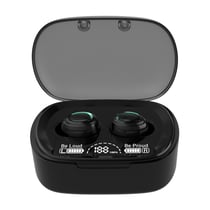Ecouteurs Bluetooth Rose Sans Fil Intra-auriculaires Tactiles Avec Affichage LED Noir YONIS