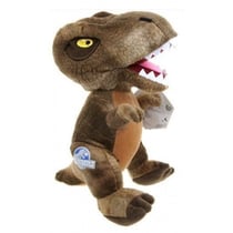 Peluche dinosaure t-rex geant brun 53 cm - jurassic world - grande peluche licence