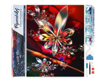 Diamond Painting Broderie Diamant Figured’Art 40x50cm toile entière roulée avec diamants carrés - Design Fractal