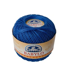 Fil à crocheter Babylo Gross. 10 - Col. 482 - Bleu