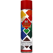 Spray de peinture - Rouge feu - RAL 3000 - Brillant - Décoration - Tous supports - Hit Color - 600ml