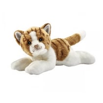 Chat Roux et Blanc Couche 30cm - Anima - Beige