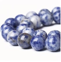 Fil de 60 perles ronde en pierre naturelle fabrication bijoux SODALITE 6 mm
