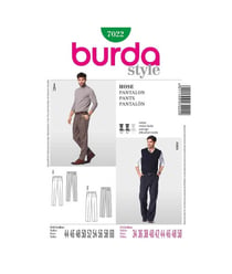 Patron Burda 7022 Pantalon taille n°FR 44-60