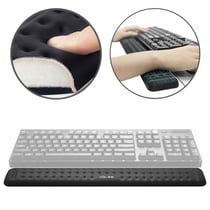 Tapis De Souris Confortable En Mousse À Mémoire Antidérapant Pour Poignet Noir YONIS