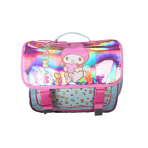 Cartable scolaire 38 cm - MY MELODY Birdy - Rose et bleu - 2 compartiments