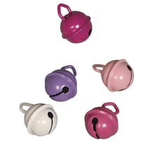 Clochettes en métal rose mix, ø15mm, 5 pces