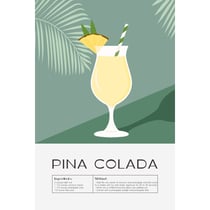 Tableau sur toile Pina Colada 30x45 cm