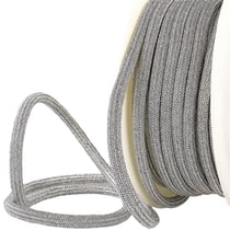 Bobine 20m Cordon métallique 7mm argent