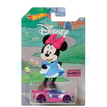 Vehicule disney : minnie voiture rose quick n sik - hot wheels - voiture miniature 1:64 collection mickey 90eme - mattel - gbb40