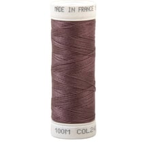Fil à coudre polyester 100m made in France - aubergine 245