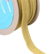 Bobine 20m Galon quatre cordons 15mm beige vert
