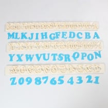 Réglette Emporte-Pièce Art Déco - Alphabet&chiffres