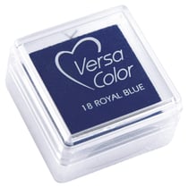 Tampon encreur "Versacolor", bleu royal, 2,5x2,5 cm
