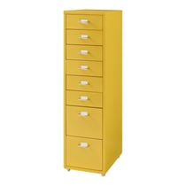 Caisson de bureau armoire meuble de rangement à roulettes avec 8 tiroirs