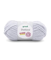 Pelote de laine à tricoter SHETLAND - 100GR - GRUNDL 05 Gris