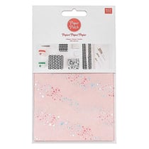 Papier patch Rose bulles 30 x 42 cm
